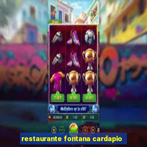 restaurante fontana cardapio