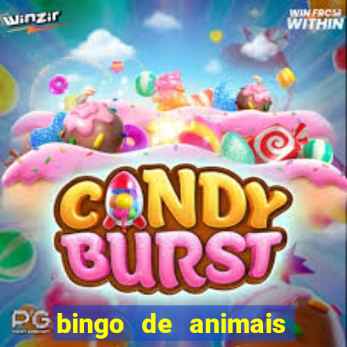 bingo de animais para educa??o infantil