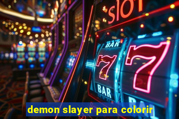 demon slayer para colorir