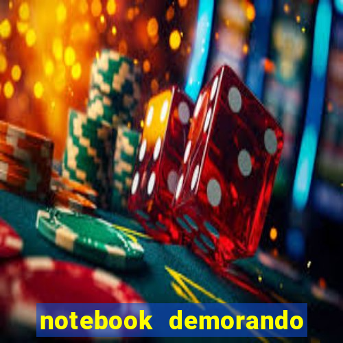 notebook demorando para ligar tela preta