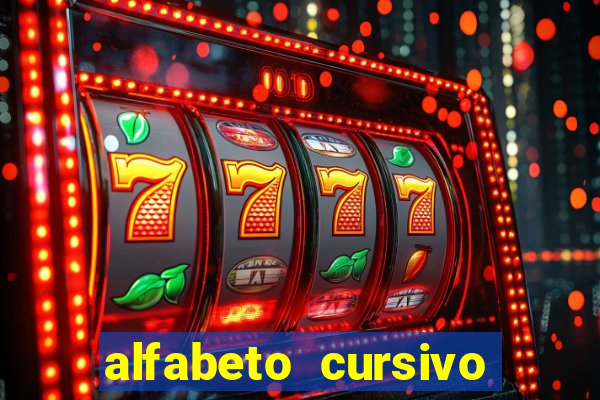 alfabeto cursivo pontilhado para imprimir pdf