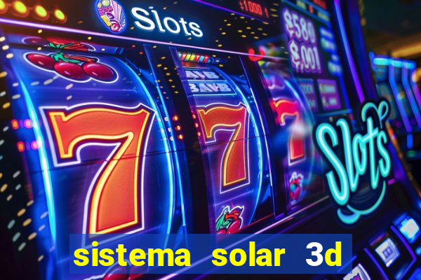 sistema solar 3d em movimento