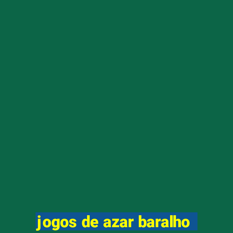 jogos de azar baralho