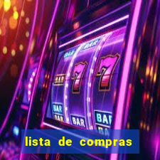 lista de compras mensal para 2 pessoas